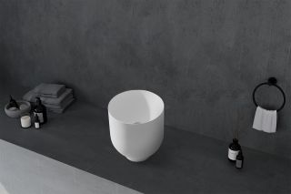 Раковина ABBER Stein AS2618 40см белый матовый